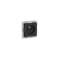 Механизм розетки 1-м СП AtlasDesign без заземл. 16А карбон SchE ATN001041