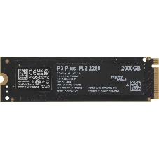Накопитель SSD Crucial P3 Plus, 2Tb, PCIe 4.0 x4, M.2 2280, NVMe, R/W 5000/4200
