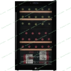 Винный шкаф ZÜGEL ZCWF331DB черный, 88 л, 2 отсека, 33 бут.