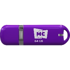 Флешка USB MORE CHOICE МФБ64 Purple (4620202558756), 64GB, USB 2.0, R/W 15/6, фиолетовый Флешка USB MORE CHOICE МФБ64 Purple (4620202558756), 64GB, USB 2.0, R/W 15/6, фиолетовый