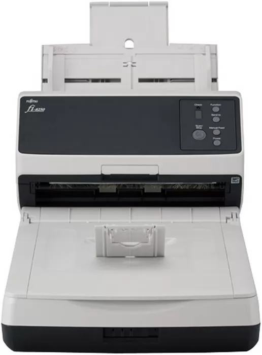 Сканер уровня рабочей группы Fujitsu scanner fi-8250, 50 стр/мин, 100 изобр/мин, А4, двустороннее устройство АПД и планшетный блок, USB 3.2, светодиодная подсветка.
