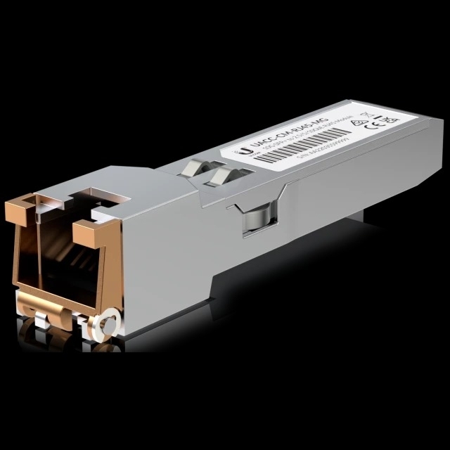 Трансивер Ubiquiti UACC-CM-RJ45-MG, SFP+ to RJ45 transceiver module that supports 10G connections up to 100 m