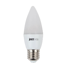 Лампа светодиодная JazzWay PLED-SP C37 7Вт свеча 3000К теплый белый E27 530лм 230В Лампа светодиодная JazzWay PLED-SP C37 7Вт свеча 3000К теплый белый E27 530лм 230В