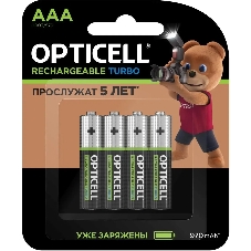 Аккумулятор Opticell Turbo 6080004 AAA NiMH 970mAh (4шт) блистер