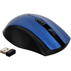 Мышь беспроводная Acer OMR031 черный/синий, 1600 dpi, радиоканал, USB, кнопки - 4