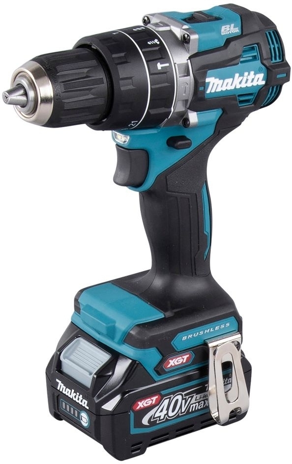 Дрель-шуруповерт Makita HP002GD201, 40 В, 2,5 Ач, 64 Нм, бесщеточный, ударный