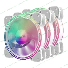 Вентилятор для корпуса Alseye Halo 4.0-W kit (3шт.) белый, 120 мм, 1300 об/мин, 24.8 дБ, 4 pin