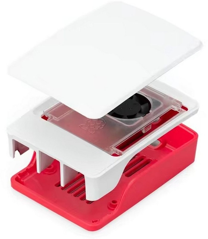 Пластиковый корпус RA795 для Raspberry Pi 5 c активным вентилятором