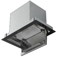 Вытяжка встраиваемая Krona Selina 600 Glass S черный, 52 см, 1300 куб. м/ч, 61 дБ