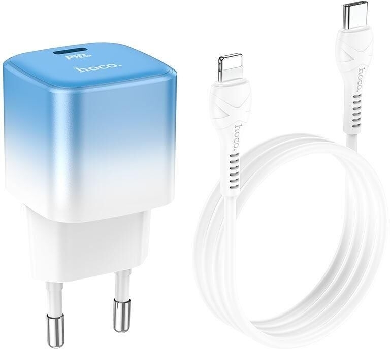 Сетевое зарядное устройство HOCO (6931474769381) C101Aai 1Type-C PD 20W, Blue ice