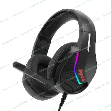 Гарнитура Marvo H8618 Tactic 40 чёрный, проводная, USB, микрофон с шумоподавлением, RGB-подсветка