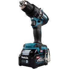 Дрель-шуруповерт Makita HP002GD201, 40 В, 2,5 Ач, 64 Нм, бесщеточный, ударный