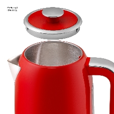 Чайник электрический Galaxy Line GL 0349 1.7 л, 2200 Вт, красный корпус: нерж.сталь (ГЛ0349Л)