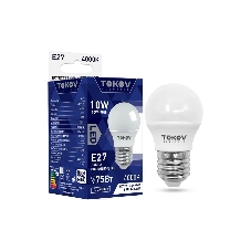 Лампа светодиодная TOKOV ELECTRIC 10Вт G45 4000К Е27 176-264В