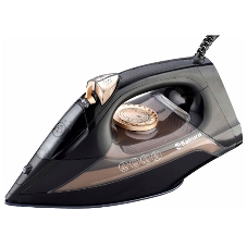 Утюг Sakura SA-3068CBK черный/ золотой, 2400 Вт, 120 г/мин, 420 мл