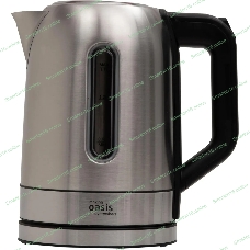 Чайник электрический Oasis K-5SWS стальной+черный 1,7л 2200Вт