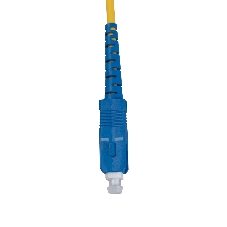 Патч-корд оптический Cabeus Tight Buffer FOP(s)-9-SC-SC-15m Simplex SC/SC, OS2 9/125, LSZH, 15м, d= 2мм, синий хвостовик, желтый