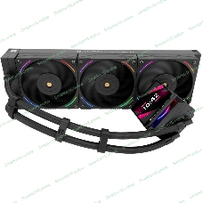 Водяное охлаждение для процессора Thermalright Hyper Vision 360 (360mm, LED, Black, ARGB/Fans: 3x120mm, 69CFM, 27dBA, 2150RPM/Pump height 68mm, 6400RPM, Rad thickness 27mm/S: 1700, 1200, 1851, 115X, 2011, 2066, AM5, AM4)