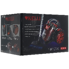 Пылесос Kelli KL-8005 красный, 420/2400 Вт, уборка сухая, пылесборник контейнер 2,5 л
