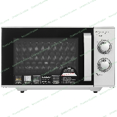 Микроволновая печь CASO MG 25 Ecostyle Ceramic серебристый/черный, 25 л, 900 Вт, переключатели - поворотный механизм