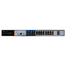 Коммутатор GIGALINK GL-SW-G205-24P, 24×1 Гбит/с PoE + 2×1 Гбит/с SFP, настраиваемый