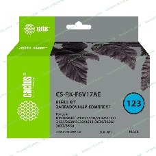 Заправочный набор Cactus CS-RK-F6V17AE черный 2x60мл для HP DJ 1110/1111/1112/2130/2131