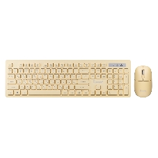 Комплект клавиатура+мышь Smartbuy 105AG беспроводной, USB, 1200 DPI, желтый