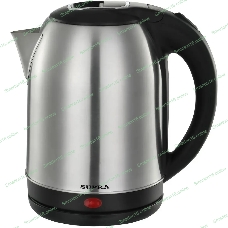 Чайник электрический SUPRA KES-1823 1.8 л, 1500 Вт, серебристый/черный (корпус: нержавеющая сталь)