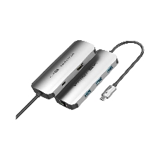 USB-концентратор Vention TQHHB, USB Type-C, USB/HDMI/RJ-45, USB Type-C