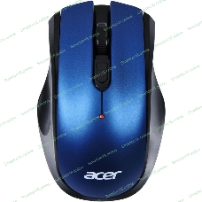 Мышь беспроводная Acer OMR031 черный/синий, 1600 dpi, радиоканал, USB, кнопки - 4