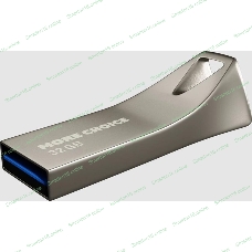 Флешка USB More Choice MF32 Metal (4610196401145), 32Gb, USB 2.0, R/W 15/8, серебристый