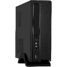 Компьютерный корпус Desktop ExeGate MI-207U-400W-8 (miniITX/mATX, БП M400 с вент. 8см, 1*USB+1*USB 3.0, аудио, черный)