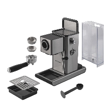 Кофеварка рожковая Endever Costa-1090 стальной, исп. кофе - молотый, 1,2 л, 1400 Вт, 15 бар