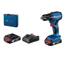 Дрель-шуруповерт аккумуляторная Bosch GSR 185-LI, 18В, 2 АКБ, Кейс