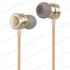 Проводные наушники Hoco M16 золотой, внутриканальные, Jack 3.5 мм