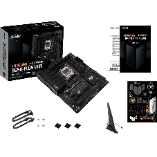 Материнская плата ASUS TUF GAMING B650-PLUS WIFI, AM5, AMD B650, 4xDDR5, 4xSATA, 3xM.2, 1xPCI-E 4.0 x16, 1xPCI-E 4.0 x4, 2xPCI-E x1, 1xHDMI, 1xDP, 1x 2.5Gb LAN, 2xUSB-A 3.2 Gen 2, 4xUSB-A 2.0, 1xUSB-C 3.2 Gen 2, 5x3.5 мм, 7.1, ATX