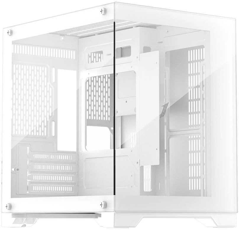 Компьютерный корпус 1STPLAYER MEGAVIEW MV5-T White, mATX