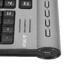 Клавиатура проводная A4Tech KLS-7MUU USB серебристый/черный