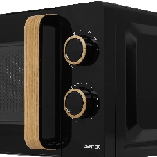 Микроволновая печь Centek CT-1559 черный, 20 л, 700 Вт, переключатели - поворотный механизм