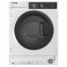Стиральная машина встраиваемая Korting KWDI 12V75 белый, загрузка фронтальная 7 кг, 1400 об/мин, класс B