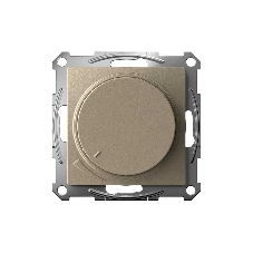 Светорегулятор (диммер) SE AtlasDesign Шампань, повор-нажим, LED, RC, 400 Вт, мех.