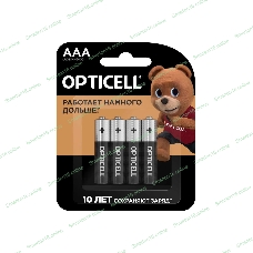 Батарея Opticell Basic LR03 AAA (4шт) блистер