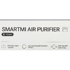 Очиститель воздуха Smartmi Air Purifier P1 ZMKQJHQP11 темно-серый, 30 м², HEPA-фильтр, угольный фильтр, управление со смартфона