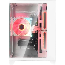 Компьютерный корпус Bloody BD-CC105 белый без БП mATX 5x120мм 1xUSB 2.0 1xUSB 3.0 audio bott PSU