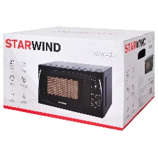 Микроволновая печь Starwind SWM5420 черный, 20 л, 700 Вт, переключатели - поворотный механизм