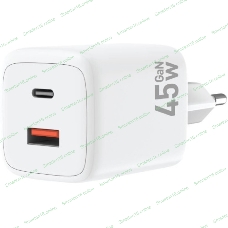 Зарядное устройство AKSBERRY (6900335790017) T55 Gan 45W, белый