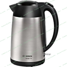 Чайник электрический Bosch TWK3P420 1.7 л, 2400 Вт, черный (корпус: нержавеющая сталь)