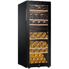 Винный шкаф Haier FWC77GDAE1 черный, 190 л, 2 отсека, 77 бут., класс A