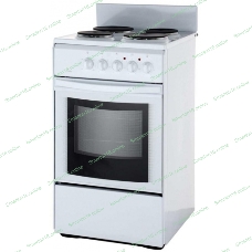 Плита электрическая Flama AE 1402 W белый, конфорок 4 шт, духовка 50 л, 50 см x 85 см x 60 см