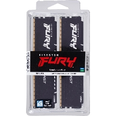 Оперативная память Kingston Fury Beast, DDR5, 32GB (2x16GB), 5200MHz, CL40, DIMM, радиатор, черный